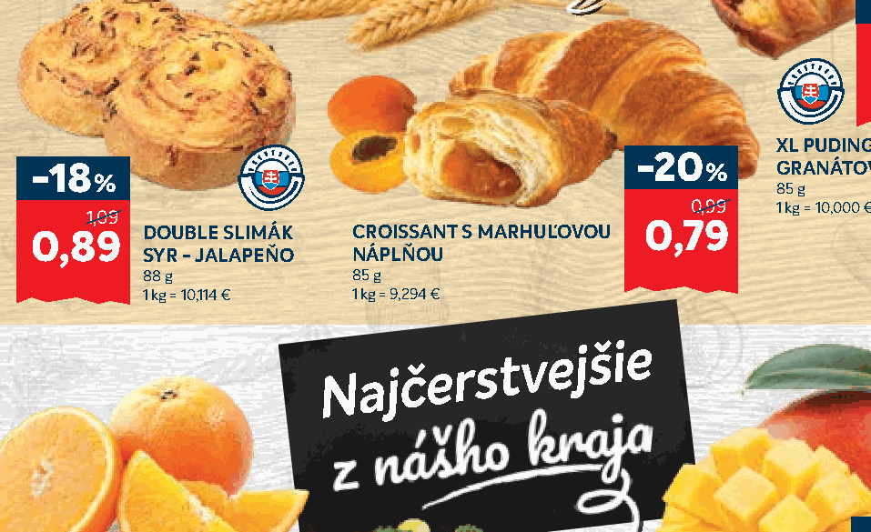 CROISSANT S MARHUĽOVOU NÁPLŇOU