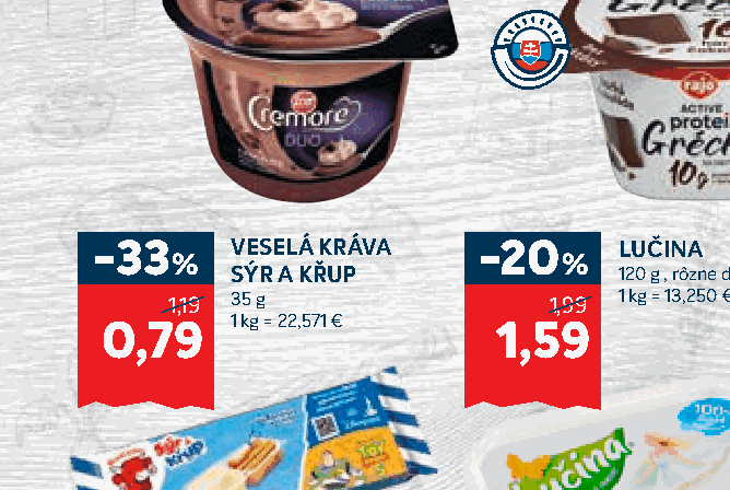 VESELÁ KRÁVA SÝR A KŘUP