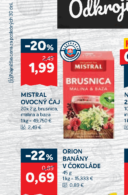 MISTRAL OVOCNÝ ČAJ