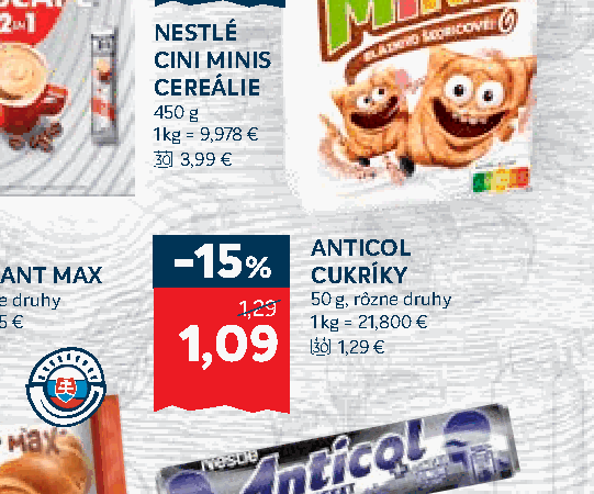 ANTICOL CUKRÍKY