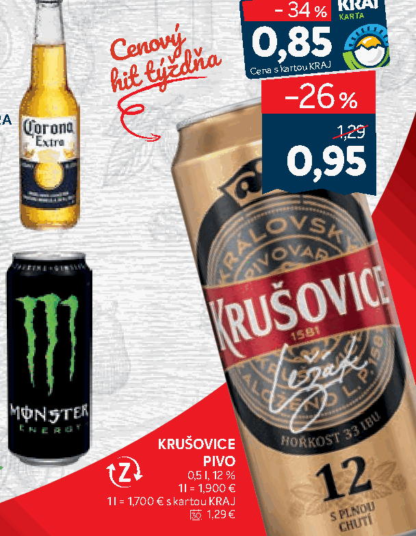 KRUŠOVICE PIVO