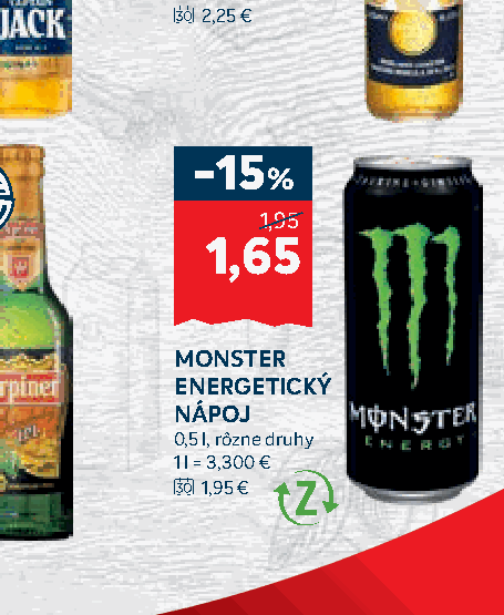 MONSTER ENERGETICKÝ NÁPOJ