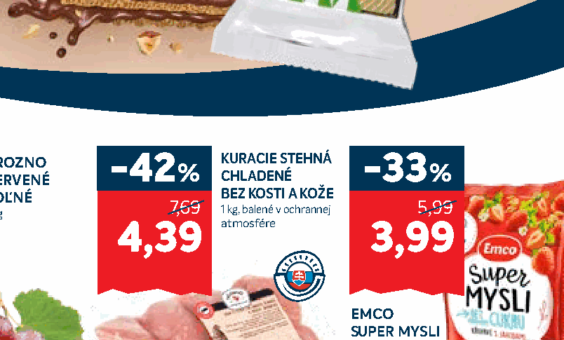 KURACIE STEHNÁ CHLADENÉ BEZ KOSTI A KOŽE