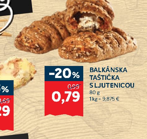 BALKÁNSKA TAŠTIČKA S LJUTENICOU