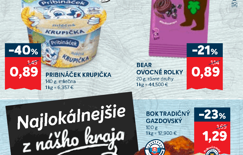 BEAR OVOCNÉ ROLKY