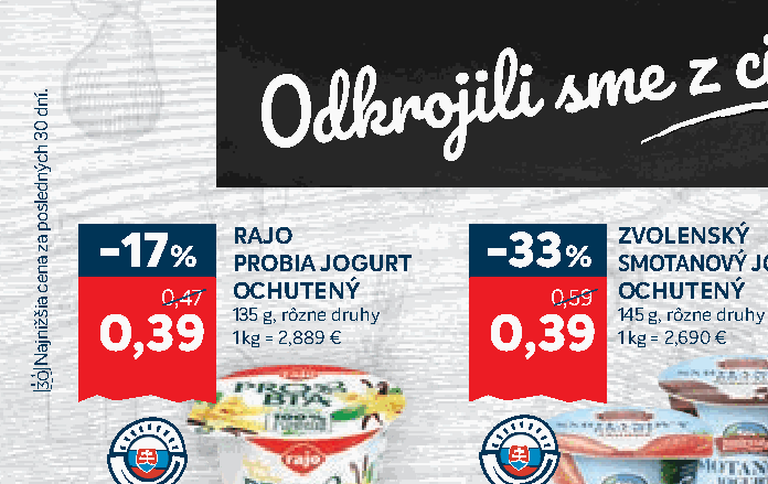 RAJO PROBIA JOGURT OCHUTENÝ