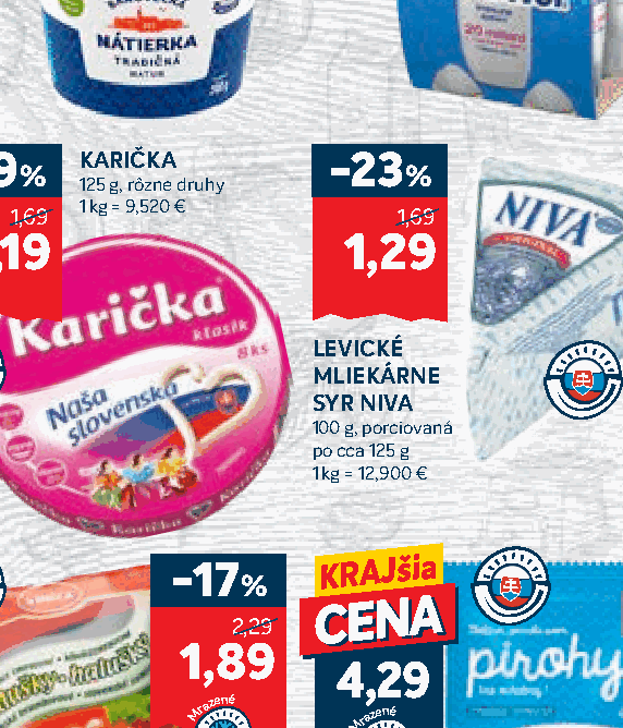 LEVICKÉ MLIEKÁRNE SYR NIVA