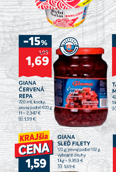GIANA ČERVENÁ REPA