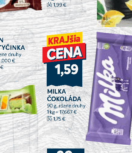 MILKA ČOKOLÁDA