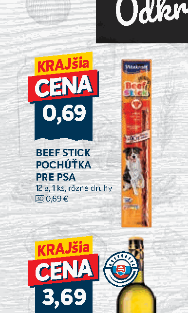 BEEF STICK POCHÚŤKA PRE PSA