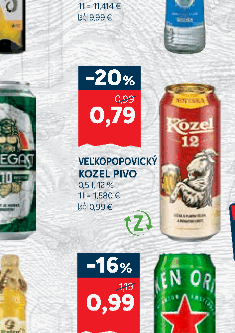 VEĽKOPOPOVICKÝ KOZEL PIVO