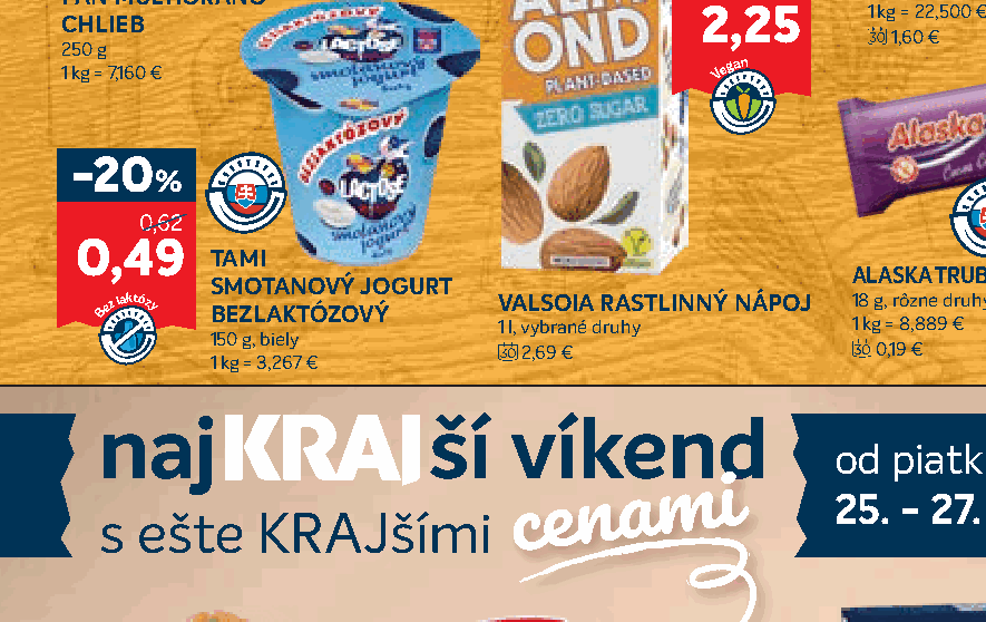 TAMI SMOTANOVÝ JOGURT BEZLAKTÓZOVÝ