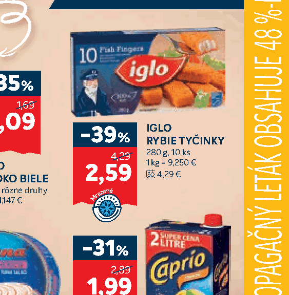 IGLO RYBIE TYČINKY