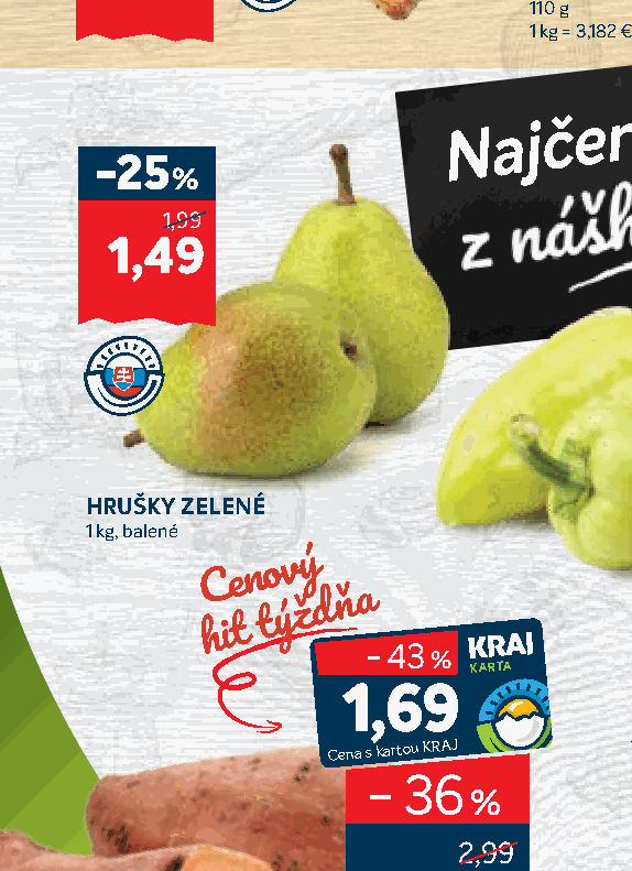 HRUŠKY ZELENÉ