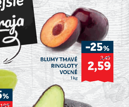 BLUMY TMAVÉ RINGLOTY VOĽNÉ