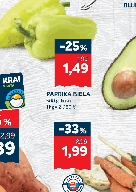 PAPRIKA BIELA