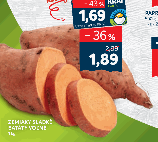 ZEMIAKY SLADKÉ BATÁTY VOĽNÉ