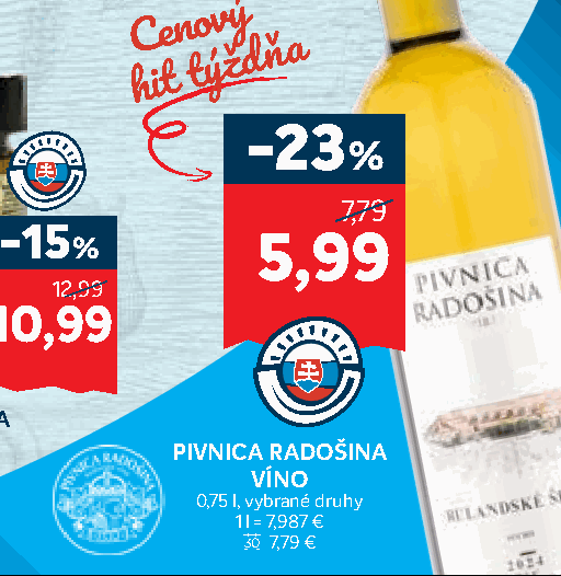 PIVNICA RADOŠINA VÍNO