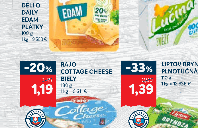 RAJO COTTAGE CHEESE BIELY