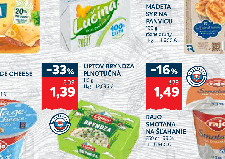 LIPTOV BRYNDZA PLNOTUČNÁ
