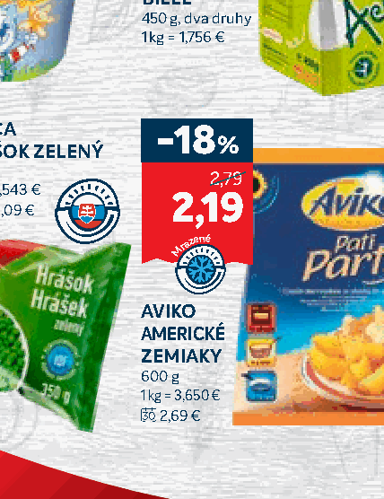 AVIKO AMERICKÉ ZEMIAKY
