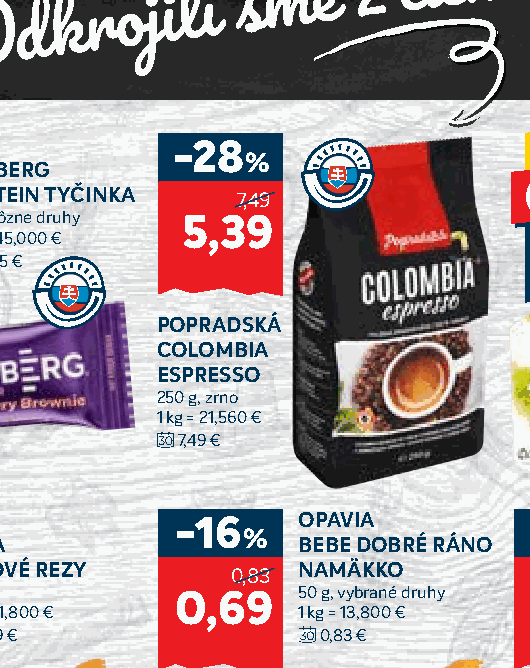 POPRADSKÁ COLOMBIA ESPRESSO