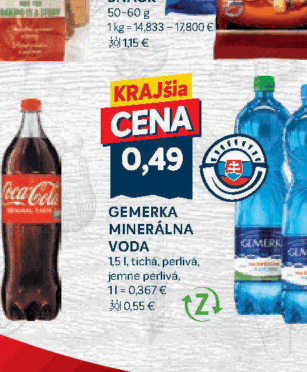 GEMERKA MINERÁLNA VODA