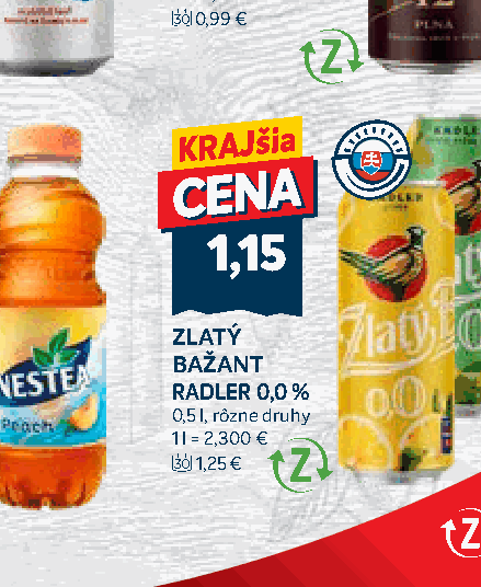 ZLATÝ BAŽANT RADLER 0,0 %