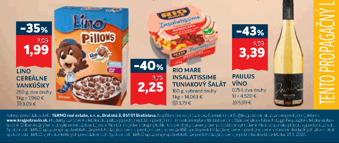 RIO MARE INSALATISSIME TUNIAKOVÝ ŠALÁT VÍNO