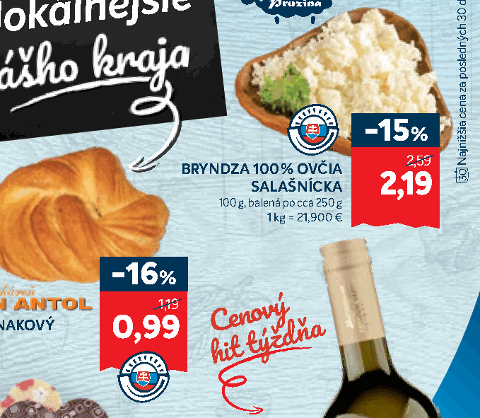 BRYNDZA 100 % OVČIA SALAŠNÍCKA