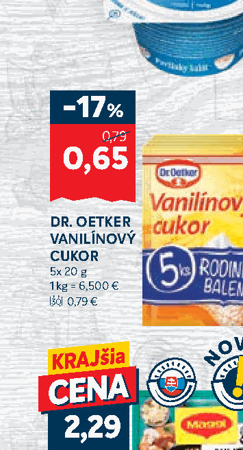 DR. OETKER VANILÍNOVÝ CUKOR