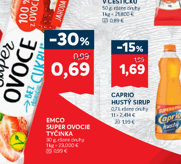 EMCO SUPER OVOCIE TYČINKA
