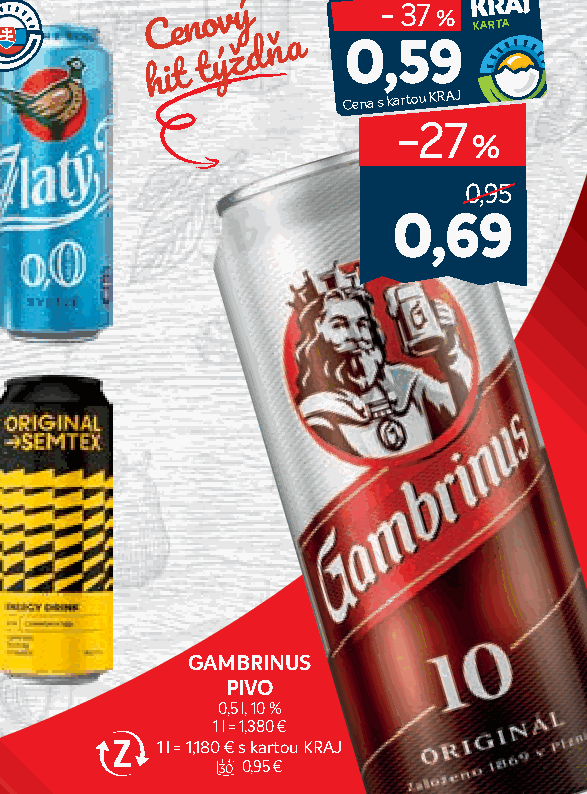GAMBRINUS PIVO