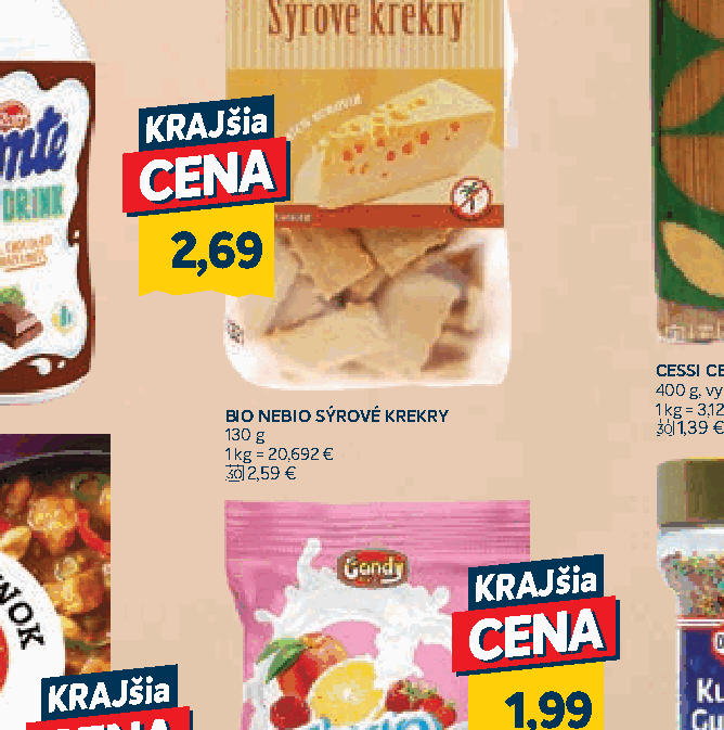 BIO NEBIO SÝROVÉ KREKRY