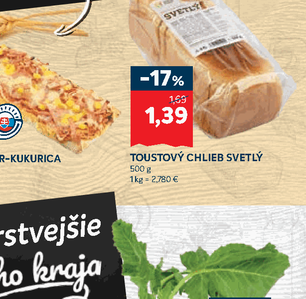 TOUSTOVÝ CHLIEB SVETLÝ