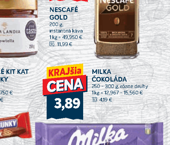 MILKA ČOKOLÁDA