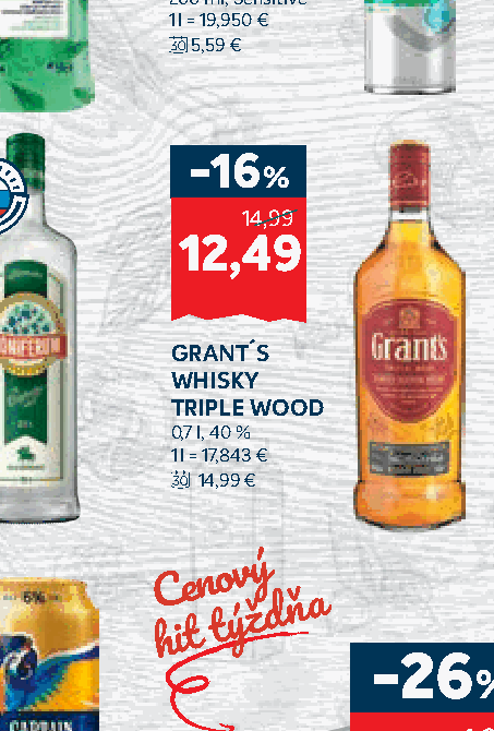GRANT´S WHISKY TRIPLE WOOD