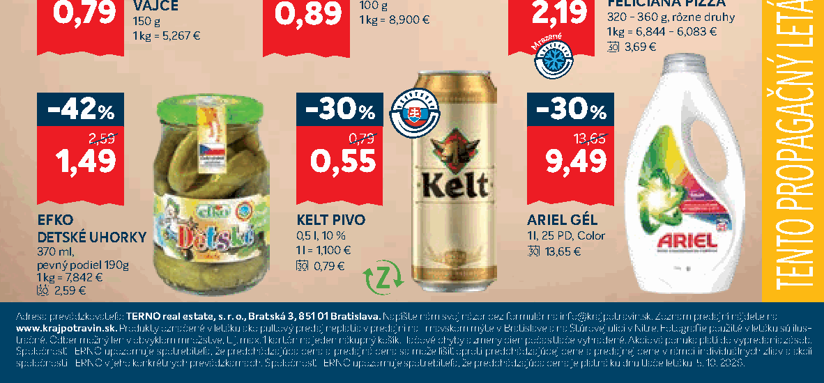 EFKO DETSKÉ UHORKY