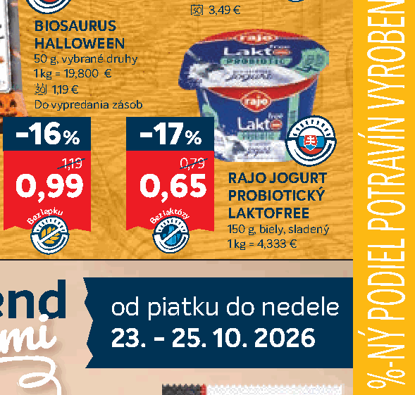 RAJO JOGURT PROBIOTICKÝ LAKTOFREE