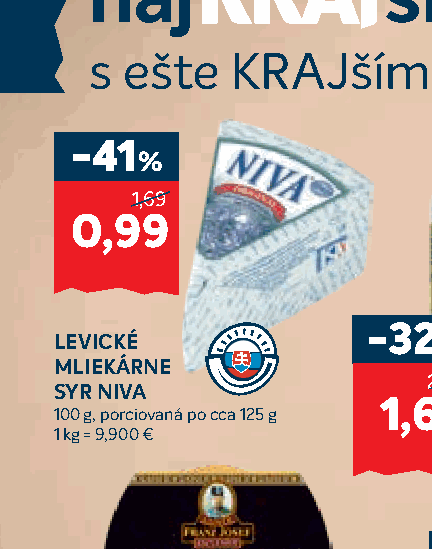 LEVICKÉ MLIEKÁRNE SYR NIVA