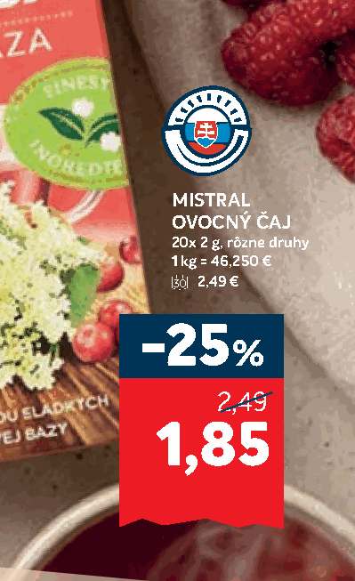 MISTRAL OVOCNÝ ČAJ