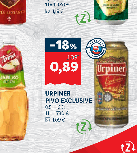 URPINER PIVO EXCLUSIVE