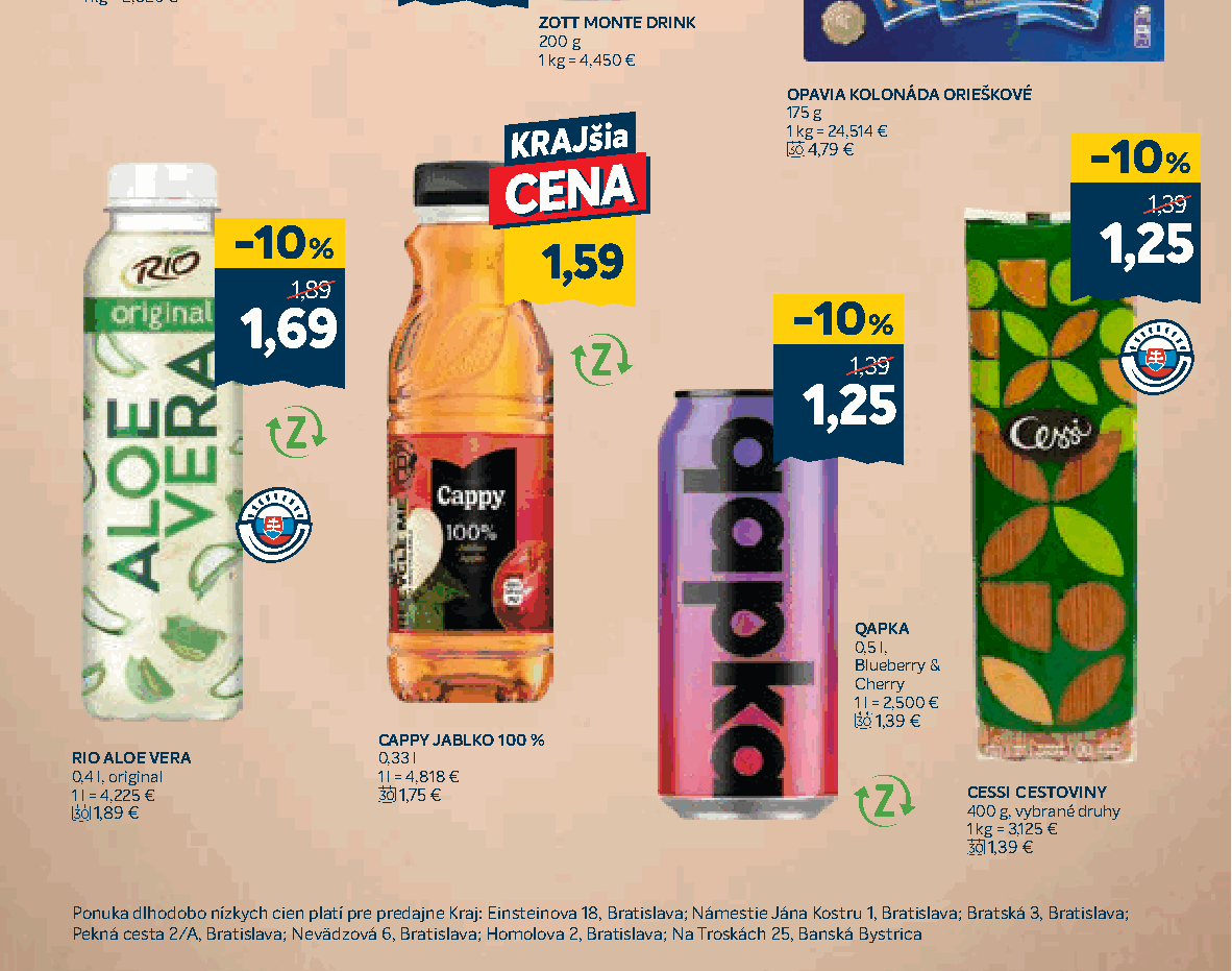 CESSI CESTOVINY