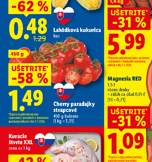 Cherry paradajky strapcové