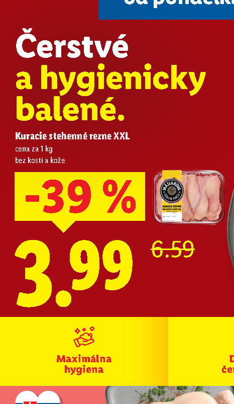 Plátky z bravčového karé XXL