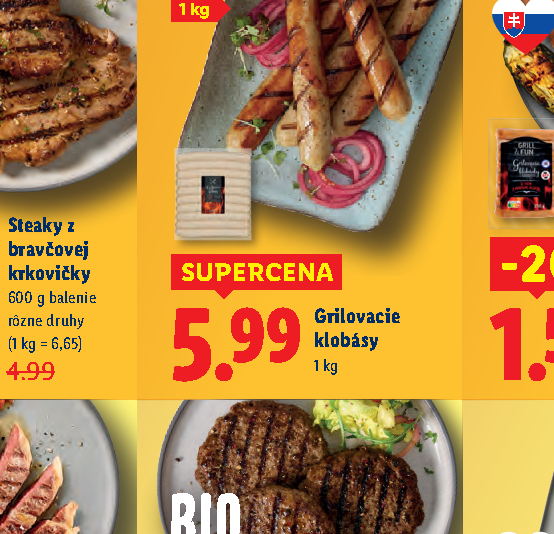 Grilovacie klobásy