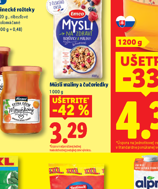 Müsli maliny a čučoriedky