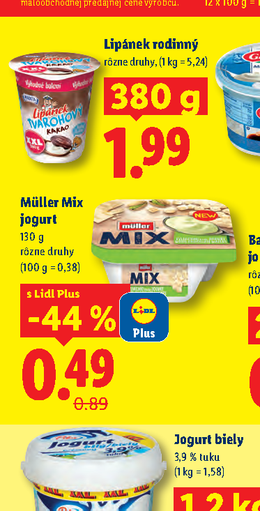 Müller Mix jogurt