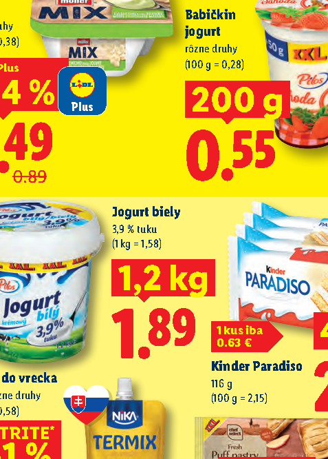 Jogurt biely