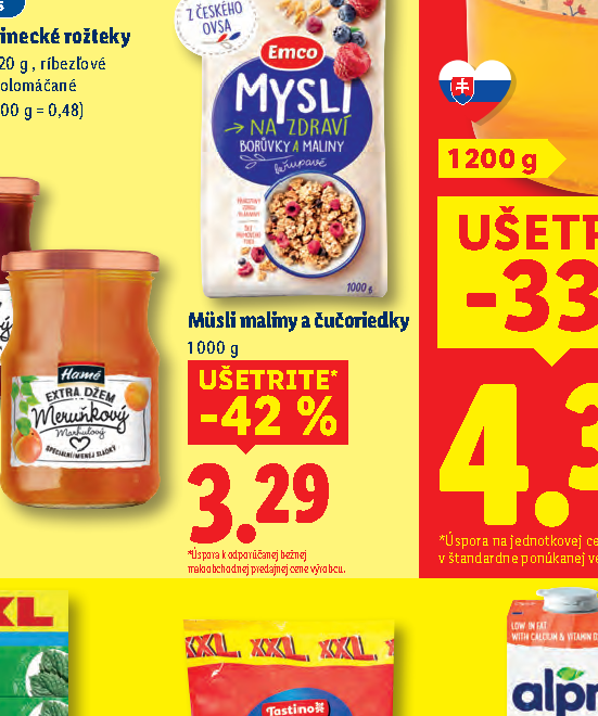 Müsli maliny a čučoriedky
